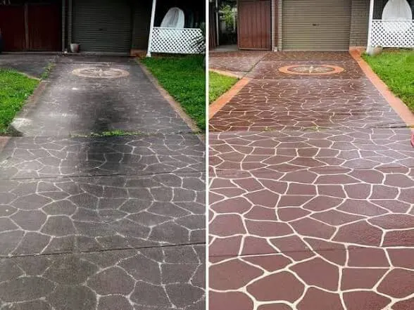 Gutter cleaning before and after in Melbourne, Metro Wide Roofing